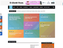Tablet Screenshot of e-worldnews.com